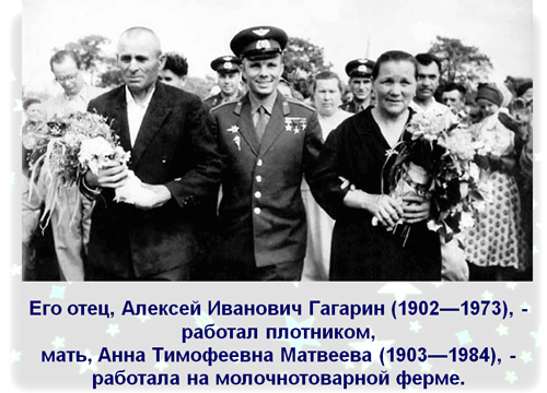 Презентация Ю. А. Гагарин